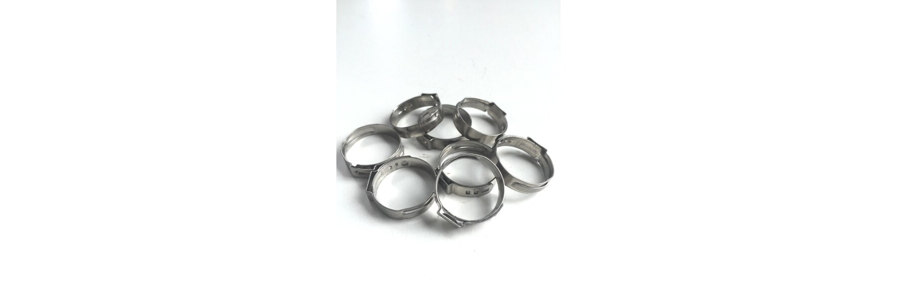 10er Pack Zweiohrschelle – Wiederverschließbar, Für Schlauch & Leitung, Durchmesser 18-21 Mm