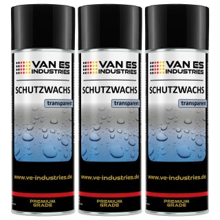 Schutzwachs 3x 400ml Spray transparent Sprühwachs UBS