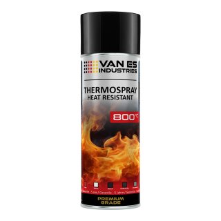 Ofenlack Ofenfarbe hitzebeständige Thermofarbe 800°C versch. Farben 400 ml Schwarz