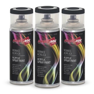 Lackspray 3x 400ml Acryl Anthrazit RAL 7016 glänzend Sprühlack