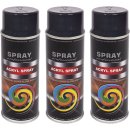 Lackspray 3x 400ml Acryl Anthrazit RAL 7016 glänzend...