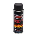 Ofenlack Spraypistole Ofenfarbe hitzebeständige Thermolack Farbe 800°C  schwarz-matt 400 ml