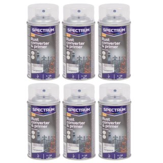 Rostumwandler Spray 6x 300ml Spraydose Rostentferner Rostschutz Grundierung