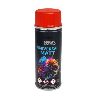 Sprühfarbe RAL matt 400ml Universal Spraydose Dekolack DIY Lackspray Rot - RAL3000