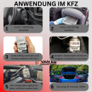 VAN ES 3x Klimaanlagenreiniger 400ml Spray mit 60cm Sonde Aktivschaum Reiniger