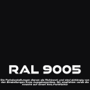 3x Lackspray 400ml Acryl Schwarz glänzend RAL 9005 Sprühlack