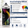 3x Lackspray 400ml Acryl Schwarz glänzend RAL 9005 Sprühlack