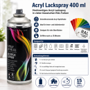 6x Lackspray 400ml Acryl Schwarz glänzend RAL 9005...