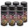 6x Lackspray 400ml Acryl Schwarz glänzend RAL 9005 Sprühlack