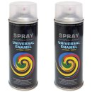 2x Klarlack MATT Acryl 400ml Sprühlack Versiegelung Spraydose