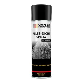 Dichtungsspray schwarz 500ml + Waterproof Tape SET Dichtspray Allesdichter zum Isolieren Abdichtung Reparatur