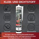 SOFI-ROOF Bitumendichtmasse 3x 300ml Kartusche zum Abdichten von Fugen