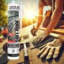 SOFI-ROOF Bitumendichtmasse 3x 300ml Kartusche zum Abdichten von Fugen