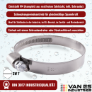 50 x Schlauchschellen Edelstahl  W4 16-27mm DIN 3017 V2A
