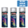 Sprühlack Acryl 3x 400ml - RAL5012 Lichtblau glänzend - Holz, Metall, Kunststoff DIY