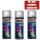 Sprühlack Acryl 3x 400ml - RAL3002 Karminrot glänzend - Holz, Metall, Kunststoff DIY