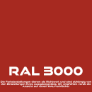 Sprühlack Acryl 3x 400ml - RAL3000 Feuerrot glänzend – Holz, Metall, Kunststoff DIY