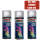 Sprühlack Acryl 3x 400ml - RAL3000 Feuerrot glänzend – Holz, Metall, Kunststoff DIY