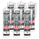 SOFI-TACK 6x Karosseriekleber MS Polymer schwarz 290ml...