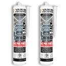 SOFI-TACK 12x Karosseriekleber MS Polymer schwarz 290ml extra stark elastisch