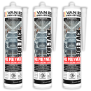 SOFI-TACK 12x Karosseriekleber MS Polymer schwarz 290ml extra stark elastisch