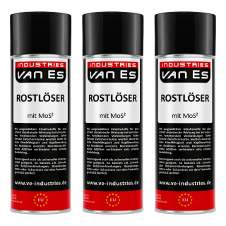 VAN ES Rostlöser Spray 3x 400ml MoS2 Kontaktspray Schmiermittel Kriechöl