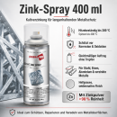 Zink-Spray dunkel 2x 400 ml Kaltverzinkung Korrosionsschutz Metall bis 400 °C