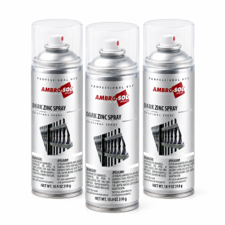 Zink-Spray dunkel 3x 400 ml Kaltverzinkung Korrosionsschutz Metall bis 400 °C