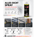 Dichtungsspray Transparent 2x 500ml Dichtspray Allesdichter zum Isolieren Abdichtung Reparatur