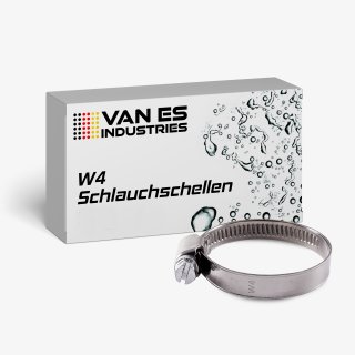 VAN ES 100 x Schlauchschellen Edelstahl  W4 8-12mm DIN 3017 V2A