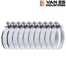 VAN ES 100 x Schlauchschellen Edelstahl 20-32mm W2 DIN 3017