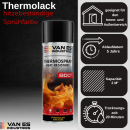 Ofenlack Ofenfarbe hitzebeständige Thermolack Kaminlack Farbe 800°C  schwarz-matt 400 ml