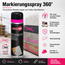 Markierspray 500ml leuchtpink Markierungsspray Markierfarbe Signierspray