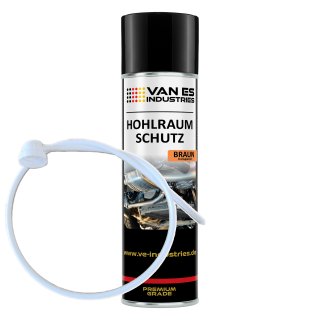 VAN ES INDUSTRIES Hohlraumschutz braun Hohlraumversiegelung Spray 500ml Wachs + 60cm Sonde