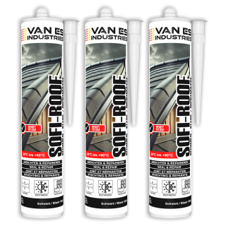 3 x PROFI DACH DICHT REPARATUR BITUMENKLEBER DICHTSTOFF BITUMENDICHTER 300 ML