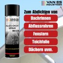 Dichtungsspray Grau 500ml Dichtspray Allesdichter zum Isolieren Abdichtung Reparatur