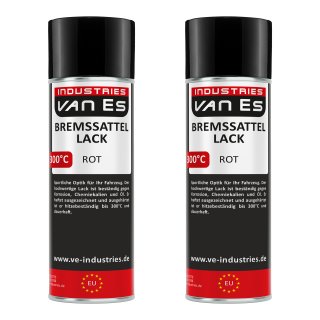 VAN ES INDUSTRIES BREMSSATTELFARBE 2x 400 ml ROT - Farbe für Bremssättel und -trommeln 300°C