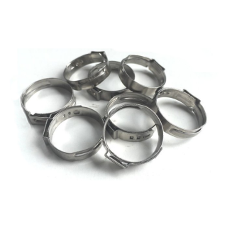 1 Ohr Schlauchschellen Edelstahl V2A Leitungsschelle Schlauchklemmen 5,8-25,6mm 10,8 - 13,3mm 25