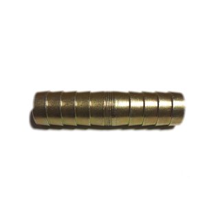 Schlauchverbinder &Oslash; 19mm Messing f&uuml;r Ablaufschl&auml;uche mit Schlauchschellen 16-27mm