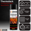 Ofenlack 400 ml Ofenfarbe hitzebeständige 650°C Thermofarbe schwarz matt