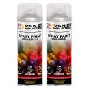 VAN ES 2x Klarlack Spraydose glänzend CC 400ml...