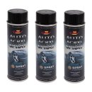 3x Felgenlack CC schwarz glänzend Autolack Acryl Spray 500ml